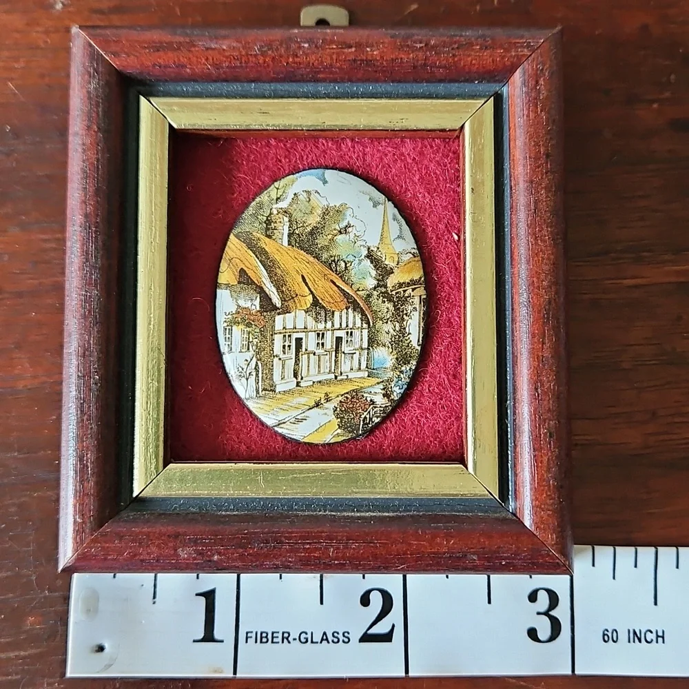 Vintage Enamel On Copper House By PG Cooper England Minature